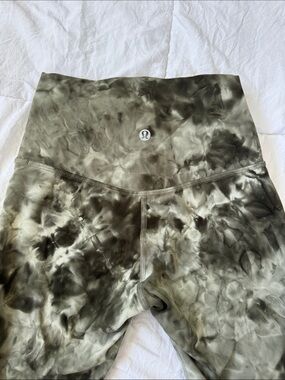 lululemon athletica Olive Green Tie-Dye High-Rise Leggings